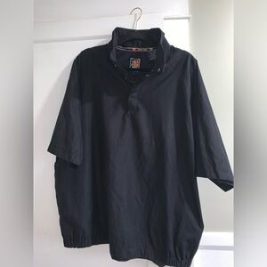 Sunice Black Casual Button Golf windbreaker